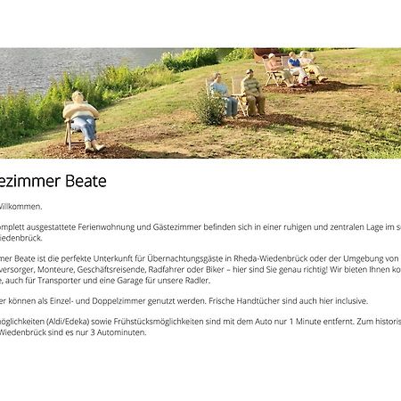 Gaestezimmer Beate Und Ferienwohnung Rheda Wiedenbrueck Esterno foto